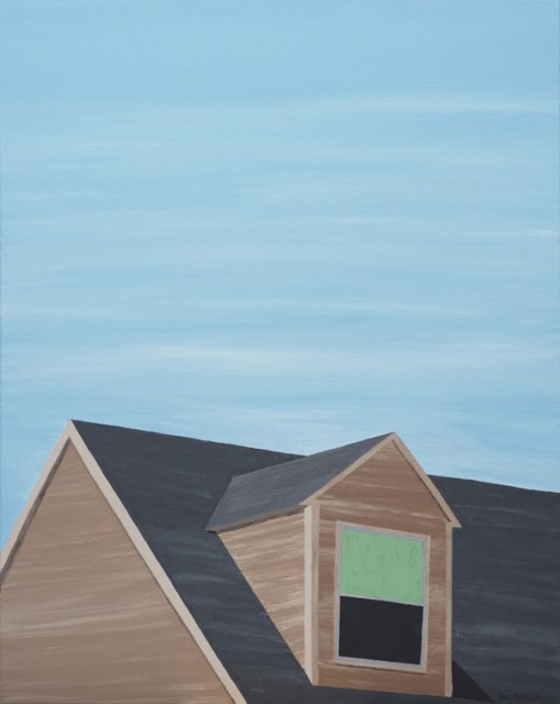 Dormer with Green Shade